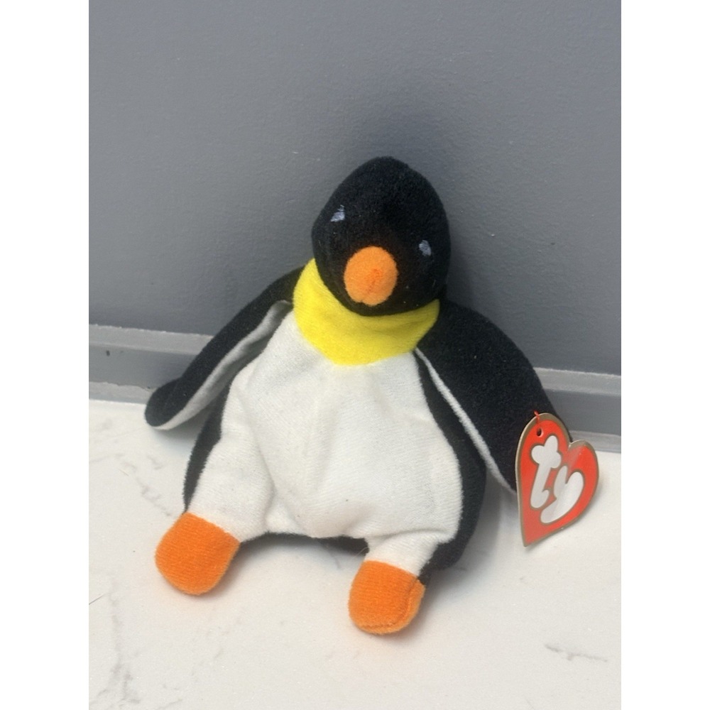 ty teenie beanie babies Waddle the penguin 1993 with tag great condition